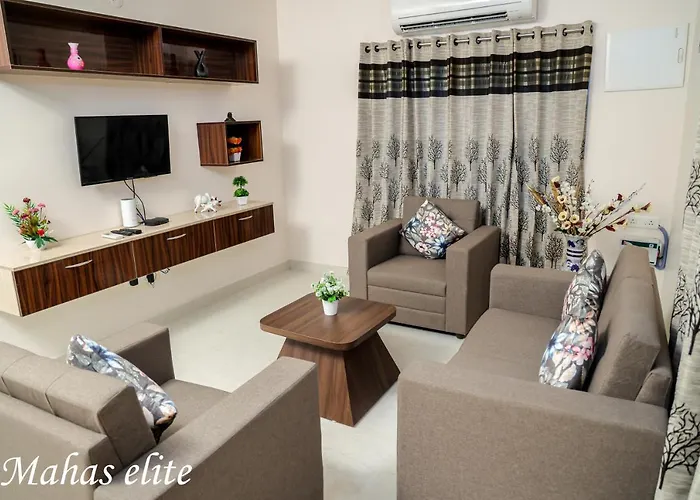 Mahas Elite By Mahas Homestays - 2Bhk Flats - Fully Airconditioned