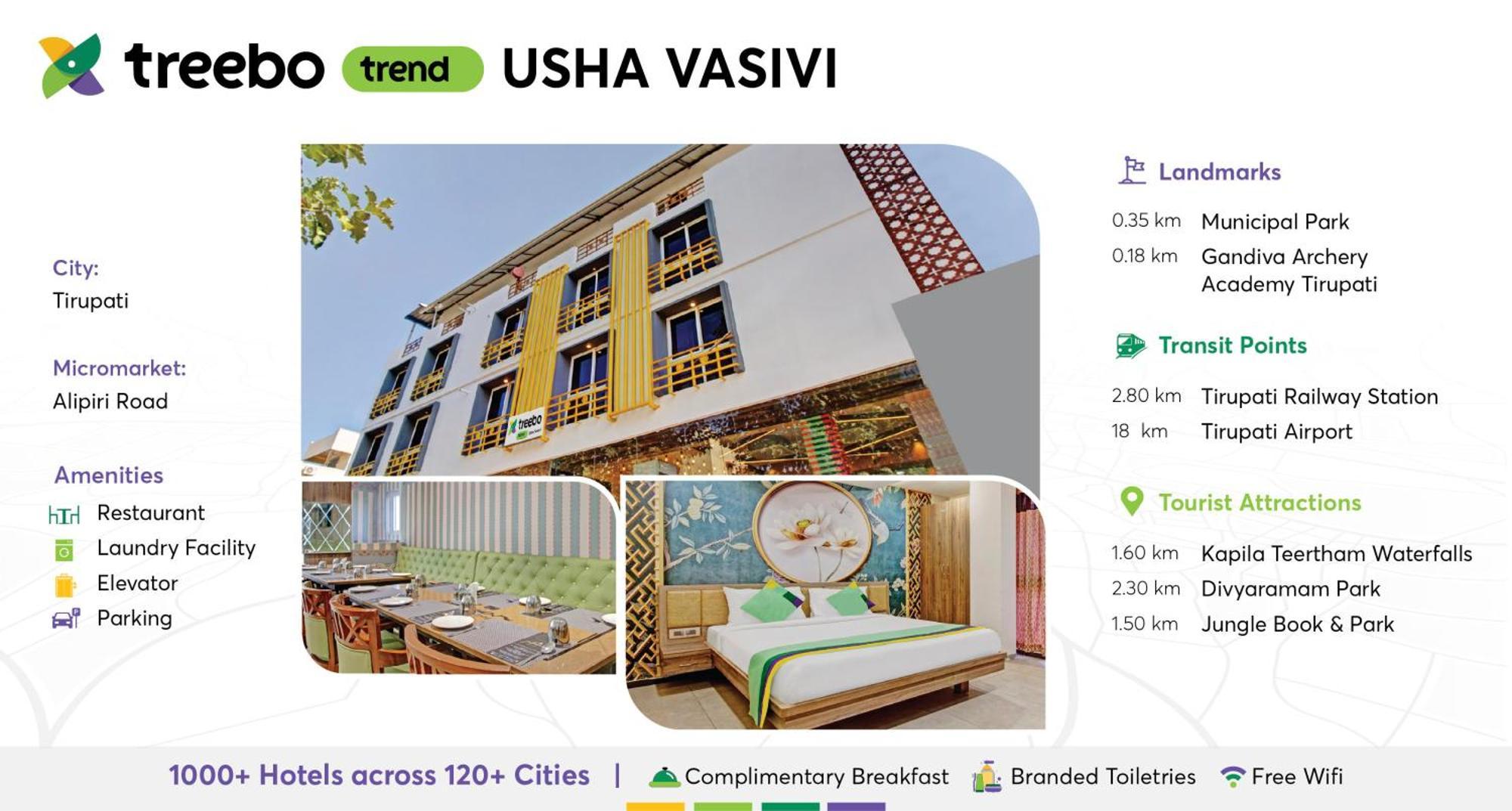 Treebo Usha Vasivi Alipiri Road, 2 Km From Bus Station